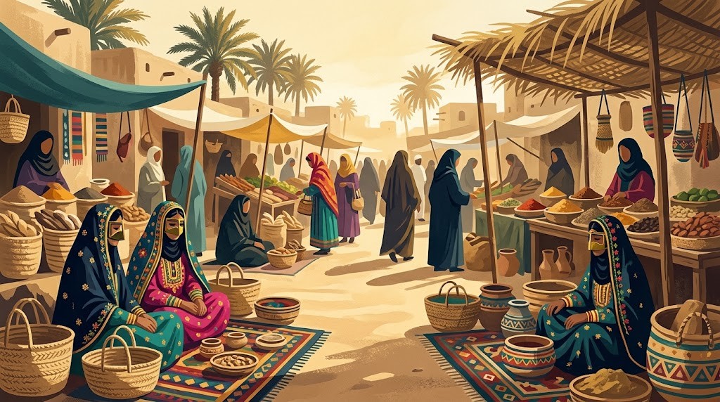 بازار پنجشنبه‌بازار میناب (تصویرسازی)