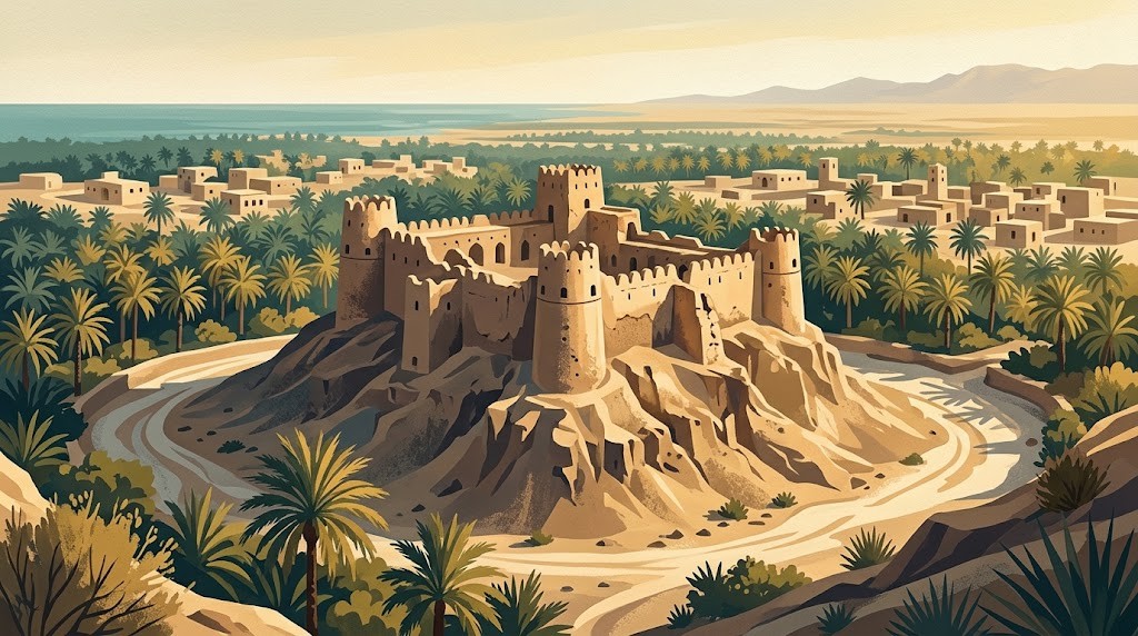 قلعه هزاره میناب (تصویرسازی)