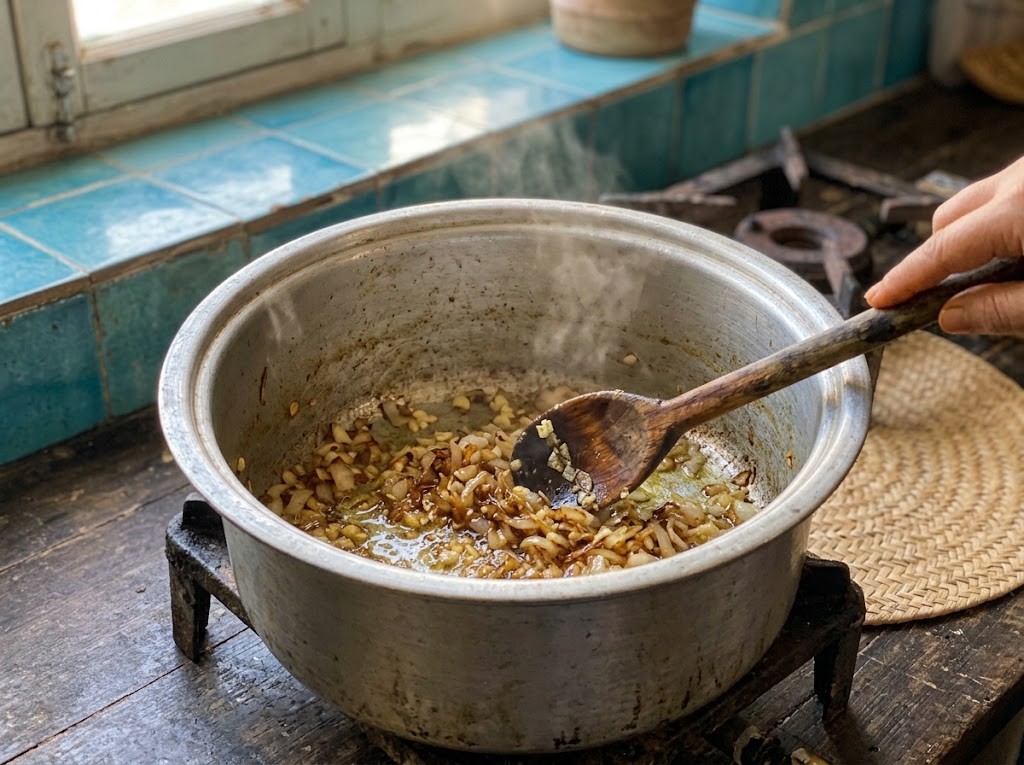 قلیه ماهی — گام ۴