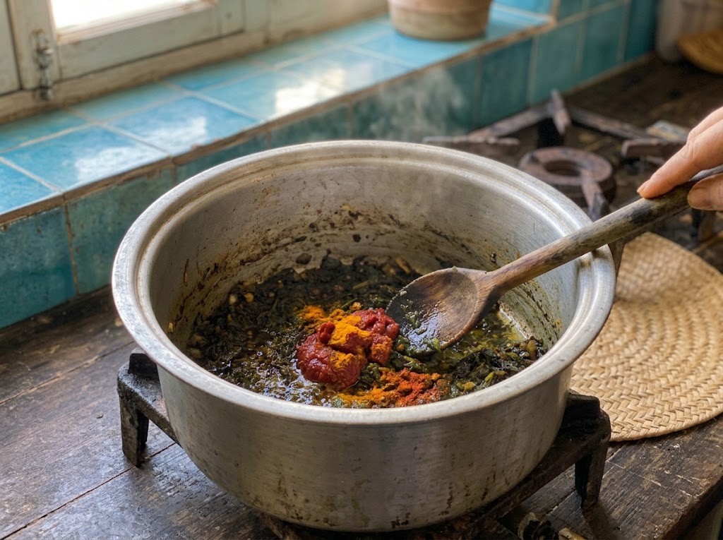 قلیه ماهی — گام ۶