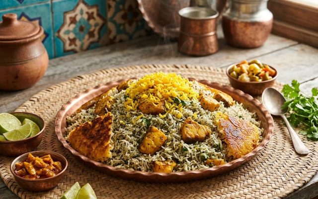 هواری، پلو ماهی بندری