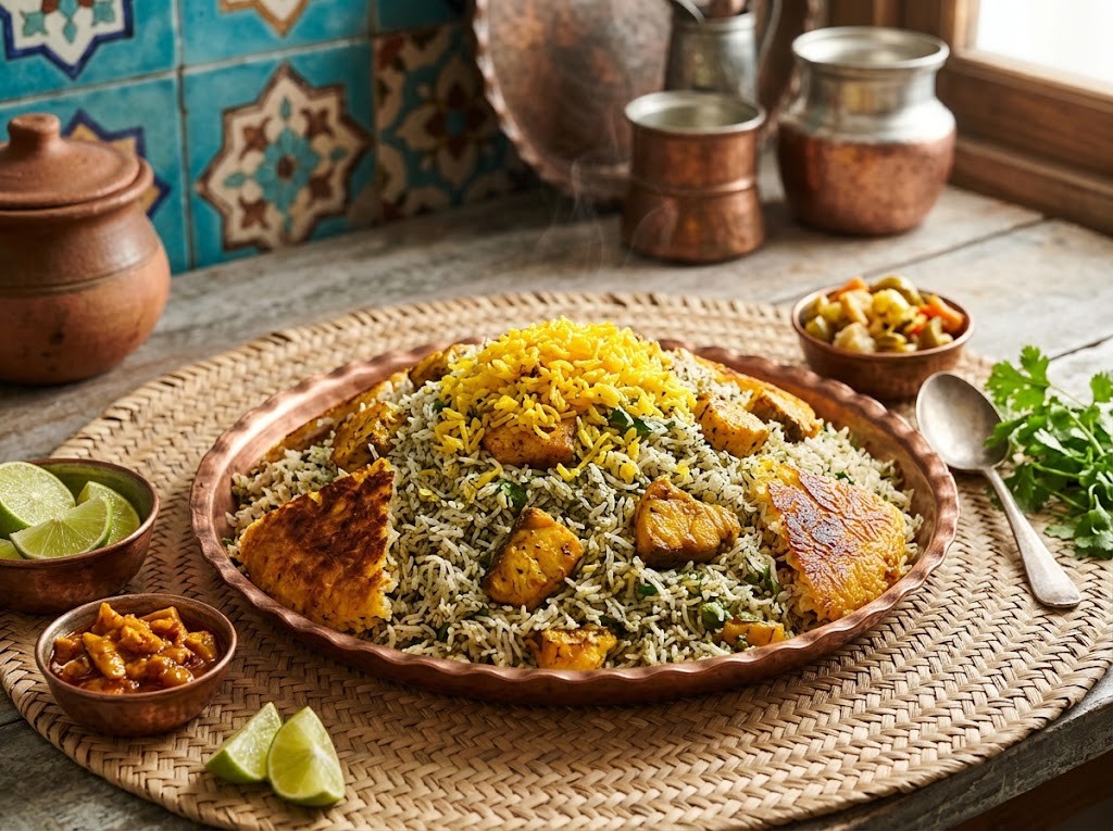 هواری (پلو ماهی بندری)