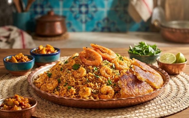 میگو پلو بندری