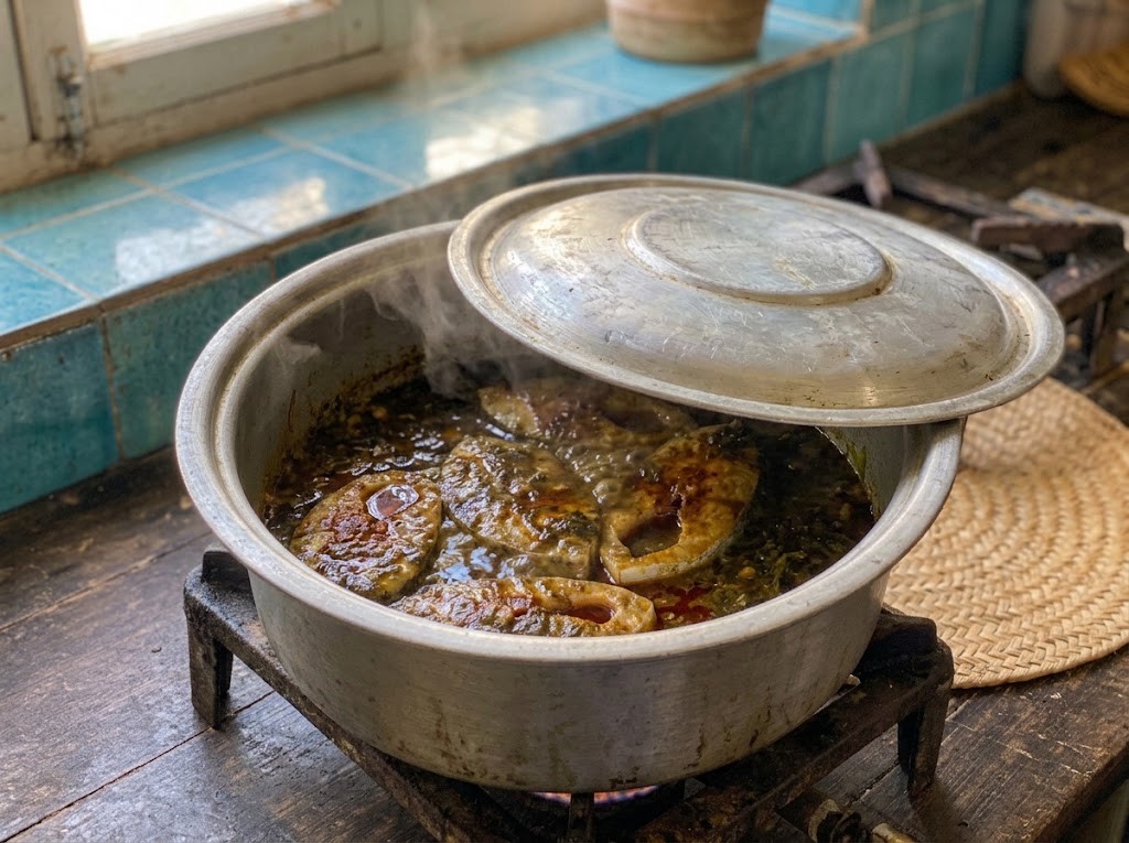 قلیه ماهی — گام ۸